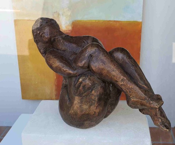 Atelier 18/80: Bronzeskulptur von Beate Meffert-Schmengler. (Foto: Gemeinde Wachtberg/mf)