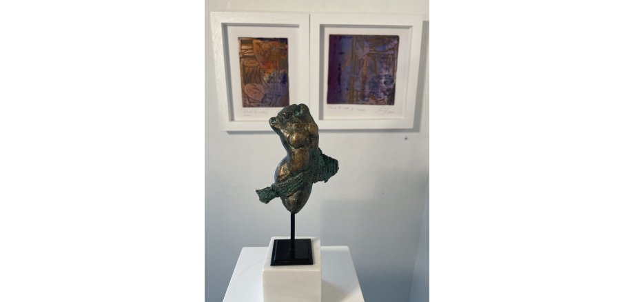 Bronzearbeit „Fliegende Venus“ von Beate Meffert-Schmengler