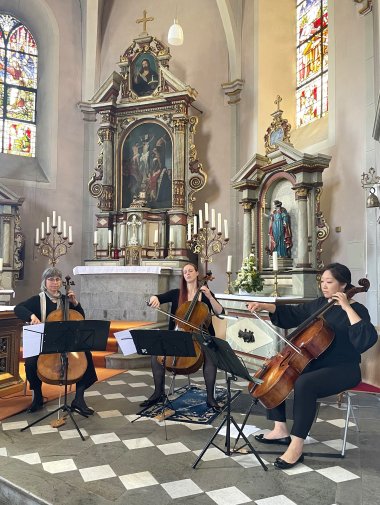 Trio Varaon mit (v.l.) Eva Walcher, Mara Scholl und Hyewon Lee-Scholl