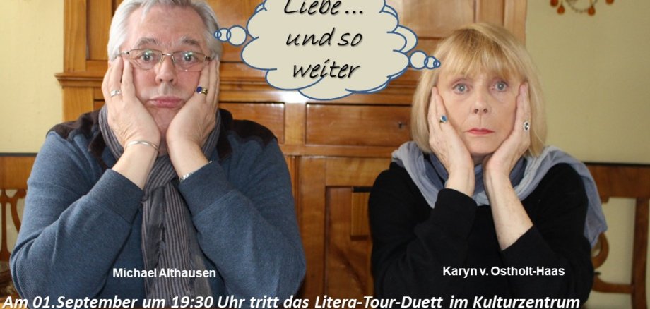 „Litera-Tour-Duo“ Karyn von Ostholt und Michael Althausen